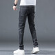 Keidenlion (Keidenlion) [188 paires] Jeans masculin 2023 Spring New Men's Business Fashion Fashion Slim Elastic Tableau 719 Gray 28
