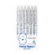
Jin Wannian 0.38mm press neutral pen ST ultra-fine tip cone writing fine characters Student fountain pen training meeting signature pen office black 6-pack G-1342T