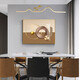 Villa electric meter box hydraulic decorative painting modern simple horizontal version restaurant weak current box hanging painting abstract art living room mural abstract art 12596-2 mirror crystal porcelain 100*80 cover size 84*73 black