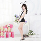 
Long Night Manman Passion Set Role Playing Nightclub Clothes Low Cut Uniform Temptation SM Set Student O Uniform Professional Outfit Women Cat Girl 1283 Top + Short Skirt + Scarf/Ring All Size