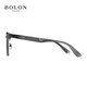 BOLON Tyrannosaurus Glasses Polarized Sunglasses Retro Eyebrow Frame Fashion Sunglasses Trendy Driving Mirror Men's Shade BL6105 D10-Dark Mercury