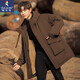 
Woodpecker (TUCANO) down jacket for men's winter mid-length coat rabbit fur liner for men's loose clothes men's jacket brown 2XL