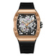 Bugatti (Bonest Gatti) Watch Herren Deutsch vollautomatische mechanische Uhr Luminous hohle wasserdichte Saphir-Fass-Fass-Typ-Uhr-Uhr Phantom 9905-A3 Ausgezeichnetes Gold [gleiches Modell in Einkaufszentrum]