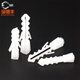 Baodefeng plastic expansion tube white nylon screw expansion fish-shaped rubber plug rubber particle anchor wall expansion plug self-tapping expansion collection white M8x39 100 pieces