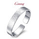 GsunG platinum bracelet men's PT950 men's and women's handmade hammered bracelet atmospheric platinum solid open bracelet PT999 priced by gram contact before bidding