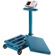 Weighing cargo electronic scale with wheels folding 500kg electronic scale commercial scale 1000k purchasing agent with wheels 45*60 double display steel buttons 500kg