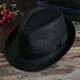 Shaking Qian top hat gentleman hat men summer men summer sun hat straw hat couple straw woven jazz hat Korean hat khaki adult 58cm