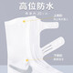 硅胶透明防雨鞋套中筒加厚底雨天防水防滑耐磨便携式脚套户外旅游 M码 适合36-37鞋码
