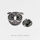 KFLK OWL BROOCH High-End-Kragen Pin-Klassen Schnalle Kragenklasse Schnalle Halsklasse Anzug Accessoires Herren Frauen Bambus Brust Schnalle XZ-F866 OWL Kopf 1