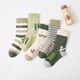 Six-fingered mouse boy high-tube baby autumn and winter combed cotton socks boy boy mid-tube long tube thickened children's long socks