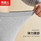 Anjiren Men's Autumn Clothes and Autumn Pants Men's Suit Pure Cotton Antibacterial Thin Thermal Underwear Men's Bottoming Cotton Sweater Hemp Gray XL