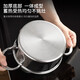 CAIRUYI 304 stainless steel single-person small hot pot, one person, one pot, special shabu-shabu pot for induction cooker, self-service hot pot mini 16cm 304 pot type A with lid (weight 750G) 16cm