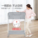 
Aseblarm diaper table baby care table baby diaper table multi-function folding bed massage touch bathing basics - gray storage rack