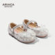 Ariaca Ariasu 2025 new rhinestone children's shoes summer bow soft sole Children's Day girls' princess shoes silver 29 inner length 18.3/suitable for foot length 17.5