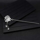 999 silver hairpin with flower steps, tassels, ancient style Hanfu headdress, ethnic style silver hairpin, butterfly and plum blossom silver ornaments, butterfly and flower scented hairpin