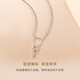 CRD Ke Laidi spot sparkling pt950 platinum necklace hollow cat cute necklace gift for girlfriend 4.30g