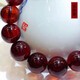 Amber style, one thing, one picture, one certificate, natural amber bracelet for men, burgundy brown, water purification grade, no impurities, bracelet 26.8g, 15mm