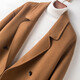 DK Pure Wool Coat Midumn-longitud de otoño y invierno Invierno Casco Tweed Doble-Breasted Tweed Coat Windbreaker Windbreaker 2XL
