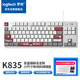 罗技（Logitech）K835机械键盘 有线键盘 游戏办公键盘 84键 白色 TTC轴 红轴-吾皇万睡系列