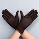 Gants d'été minces de crème solaire en soie de glace et automne à la conduite en noir et blanc bijoux étiquette étiquette des hommes et des femmes étiquette [paires noires pour hommes]