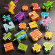 Jiuqiqi Spielzeug Kinder digitaler Deformation Spielzeug King Kong Fusion Roboter Early Education Cognitive Dinosaur-Versammlung Spielzeug Jungen und Mädchen 0-9 Zahlen plus Symbole können integriert werden 3 Formen 8188