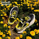 Nike (Nike) [Strictly Selectly Selectly Good Products] Nike Sacai X Nike Ldv Waffle Zapatos de tres partes de tres partes Sports Running Running Black Black amarillo deconstruido DJ4877-001 35.5