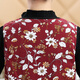 
Sihuang Silk Vest for women's handmade 100% mulberry silk cotton jacket vest cardigan in winter warmth and inner vest liner large size, jujube red and white flowers 3519 3XL [Suggested 140-155 Jin [Jin equals 0.5 kg]]