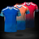Group purchase custom table tennis uniform tops sports jerseys for men and women short-sleeved summer breathable badminton tops tennis club training uniform tops customized printing LOGO men A3887 blue M