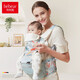 Hug Bear Baby Carrier Waist Stool Multifunctional Baby Carrier Magic Device Children's Baby Carrier Foldable Stool Breathable Baby Carrier Belt AX15 Carl Gray (Luxury Breathable)