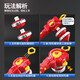 Dongzhitiandi children's upgraded version of the superimposed top new drawstring with light alloy rotating primary school student double-layer battle boy toy superimposed top random color [1 handle 3 tops]