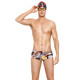
YINGFA (YINGFA) swim trunks for men's printed wide edge conservative defense and embarrassment adult children's training professional swimming trunks magic shell 2XL waist circumference 76-84 cm
