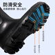 Blue Owl Shield Regenschuhe Herren hohe Röhrchen wasserdichte Schuhe Regenstiefel Meer Anti-Rutsch-Kleber Schuhe tragen resistente Erwachsene Overhoes yx1005 42