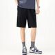 Kuaiyu 2023 Summer NUEVO Men's ajustados Mid-TouPing Side Webbing Pantalones de moda Logotipo impreso 13K1098 Negro M