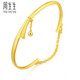 Zhou Shengsheng Gold Bracelet Gold Ribbon Small Gold Bead Bracelet Wedding and Wedding Gold Bracelet 15912K Priced 05 circles - 12.99 grams (including labor cost 280 yuan)