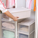 Armoire de rangement Tiroir Armoire en plastique Armoire de rangement Armoire de rangement combinaison multicouche Armoire d'exportation épaissie Modèle Nordic Metter 47 Deep 3923 Hauteur à deux montants