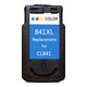 Fumei Adecuado para Canon MX538/478/528/518/458/438/398/378 Cartucho de tinta de tinta Cartucho de tóner 840XL-841XL Juego de colores negros de gran capacidad 1100 Páginas