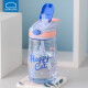 Lock Lock (Lock/Lock) Copa de agua infantil en verano con paja de un solo clic de tapa abierta Carry de la Copa de Estudiantes Ceremonia de entrada de la escuela ABF655 yel Amarillo 400ml