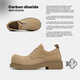 AMAOTON Derby Schuhe Herren 2024 Neue Fell -Freizeit -Lederschuhe Dicke Sohle runde Zehen hohe Schuhe Low Top Fashion Martin Boots 3888 Sandfarbe Standard Größe 42 Herrengröße