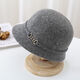 
Techima felt hat mother autumn and winter new pot hat retro wool British warm fashion equestrian ladies elegant top hat shallow coffee