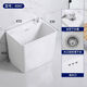 Shantou Lincun balcony mop pool ceramic mop pool household bathroom sink mop mop pool floor-standing mop bucket Elegant white 39 Taiwan-controlled high-foot model