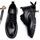 Playboy Leather Shoes Men's Shoes 2025 New Autumn and Winter Genuine Leather British Style Business Casual Leather Shoes Men's Formal Shoes Men's Black 42