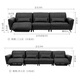 Gujia Home Italienisch 0 wandgerichtete Sofa kann in den Kehrer in den großen Sitz in Tiefe und hochbeinigem Wohnzimmer eintreten.