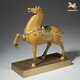 Master Copper <Pferd zum Erfolg> Wohnzimmer Desktop Kupferpferd Ornamente Home Decoration Crafts Horse zum Erfolg (Ruyi Orange)