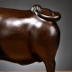 Awesome ornaments rosewood carving scalpers craft gifts opening housewarming gifts for gifts for wooden zodiac signs of ebony carving cattle [38 cm long]