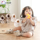 Kadu Bear Baby Socken Herbst und Winter Babyschuhe Baby Kleinkinder Boden Socken Anti-Rutsch verdickte Lamm Seidensocken Weiche Socken weiße Schafs Fuß Länge 12-14 cm (6-12 Monate)