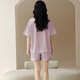 
Modal ice silk pajamas for women for summer thin short sleeves 2025 new summer large size with chest pad for outdoor wear 09M16805 M