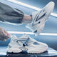Brand Herrenschuhe Sportschuhe Laufschuhe Herrenschuhe 2024 Frühling Neue vielseitige trendige lässige Laufschuhe Junge koreanische Stil Teenager Herrenschuhe x9920 Weiß Lila 37
