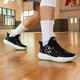 361 basketball shoes men's shoes BIG3 TEAM autumn breathable practical wear-resistant shock-cushioning training professional basketball shoes school season Obsidian black/Haibo blue [Leather face] 45