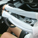 SOMUBAY Sunscreen Ice Silk Sleeves Damen Sommer Dünn Outdoor Radfahren und Fahren Artefakt Armschützer Lose Ärmel Langarm Protektoren ST-795 Grau (Buchstabenstil Zwei Paar) Einheitsgröße