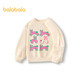 Balabala children's sweatshirt girls 2024 spring and autumn cartoon rabbit sweet round neck pullover top cute 208324121001